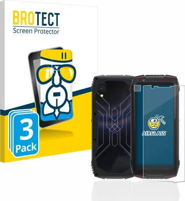 Produktbild von 3x BROTECT Schutzglas für Cubot King Kong Mini 3 (Display+Kamera) Schutzfolie Panzer Folie Glas Display Schutz klar