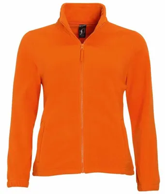 Produktbild von SOLS Damen North Fleece-Jacke mit durchgehendem Reißverschluss LT430 (M) (Orange)