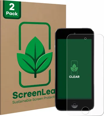 Produktbild von 2x ScreenLeaf Schutzfolie für Apple iPod Touch (Gen.5/6/7) nachhaltiger Displayschutz Display Schutz Folie Klar Transparent