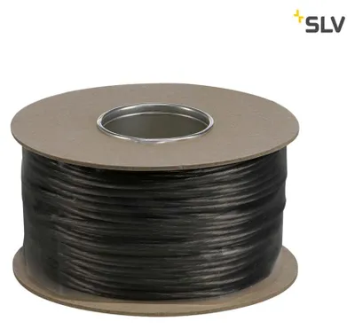 Produktbild von SLV 139060 NIEDERVOLT-SEIL für TENSEO Niedervolt-Seilsystem schwarz 6mm2 100m