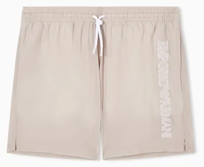 Produktbild von EMPORIO ARMANI Herren-Boxershorts, Stickerei, Logo, Beige, Größe M – Taupe