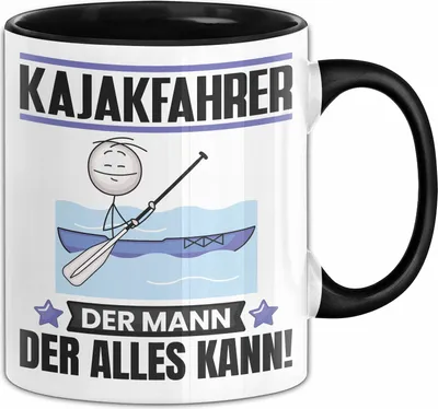 Produktbild von Kajakfahrer Tasse Geschenk für Kajakfahrer Der Mann Der Alles Kann Geschenkidee zum Geburtstag (Schwarz)