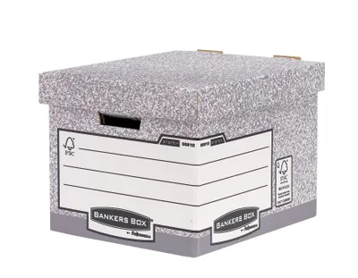 Image de Fellowes® 00810-FFEU Standard Archivbox Bankers Box® System, 335 x 292 x 404 mm, gris