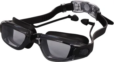 Produktbild von Silba Schwimmbrille mit Ohrstöpseln schwarz