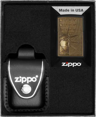 Produktbild von ZIPPO Feuerzeug-Set LIBERTY & FLAG Geschenk No3