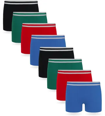 Produktbild von FM London 8er-Pack Boxershorts Jungen, Hipster-Unterhosen, Ganztägig Frisch