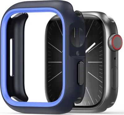 Immagine prodotto di DUX DUCIS Bamo - Custodia protettiva rigida in PC per Apple Watch Serie 7/8/9 41 mm nero/blu