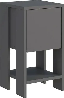 Produktbild von Nachttisch Dkarsdor, Niedrige Kommode, Tisch, Multifunktionaler Nachttisch, 30x30h55 cm, Anthrazit