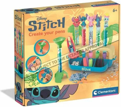 Produktbild von Clementoni IDEA pen lab Disney Stitch, Nagel-Set für Kinder, 6 Jahr(e), Mehrfarbig