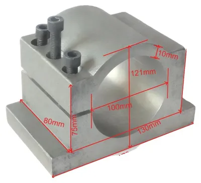 Produktbild von Spindelklemme, Aluminiumhalterungen, CNC-Kompatibilität, 100mm
