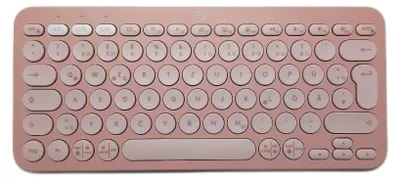 Obrázok produktu pre Logitech Pebble Keys 2 K380s, Mini, Bezdrôtový, Bluetooth, Nožnicový spínač, QWERTZ, Ruže