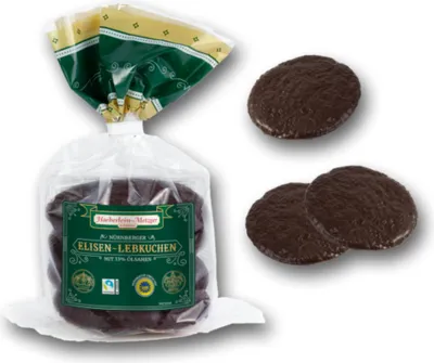 Obrázek produktu pro Haeberlein Oblaten Elisen perník s čokoládovou polevou 300g