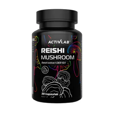 Productafbeelding van Activlab Reishi-paddestoel, 30 capsules, 500 mg paddenstoelenextract (10:1), Reishi