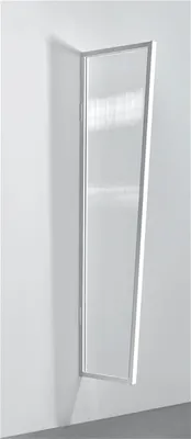 Produktbild von Seitenblende B1 Stegplatte Gutta zu Vordach klar weiß 45x60x200cm