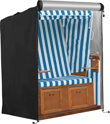Immagine prodotto di Copertura protettiva per sedia da spiaggia Winterproof 420D Oxford 135x105x175/140cm Nero