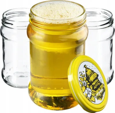Zdjęcie produktu dla KADAX małe słoiki do przetworów 315 ml, fi66, słoiki na miód, słoiki na dżem z pokrywką