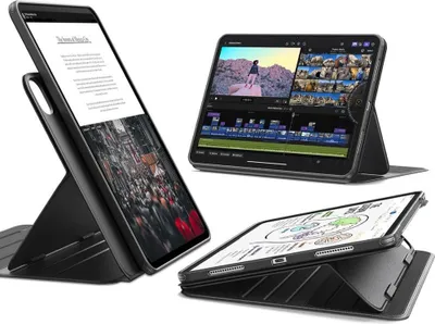 Produktbild von Schutzhülle mit Klappe für iPad Pro 13" 7/8 2025/2024, ESR Flip Hybrid, Schwarz