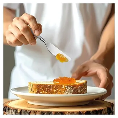 Produktbild von Los 2: Buttermesser von Amefa, elegante Sandstrahloptik