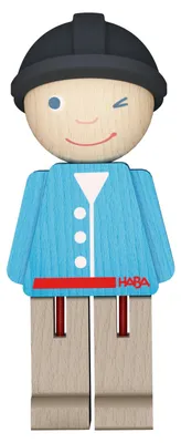 Produktbild von HABA My 1st Block World - Reiter Alex: Holzfigur & Lernspielzeug ab 1 Jahr