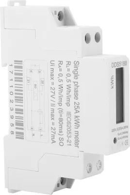 Obrázok produktu pre 220V DDS5188 LCD digitálny Din Rail elektromer 5-25A pre merač kilowatt hodín Kwh