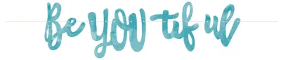 Productafbeelding van Girlande "Be You Tiful" van karton, 213 cm - One size