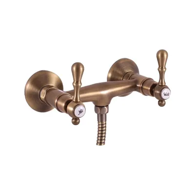 Obrázek produktu pro Slezák-RAV Vodovodní baterie sprchová Slezák RAV Morava Retro MK480SM Barva: stará mosaz, Rozměr: 100 mm