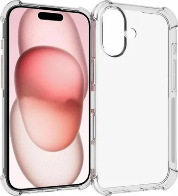 Produktbild von iPhone 16 Hülle - Coverup TPU Back Cover mit AirBag Corners - Transparent