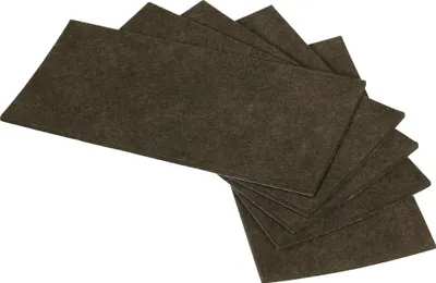 Produktbild von Adsamm® | 5 x selbstklebende Filzplatte | 100x200 mm | Braun | rechteckig | 3.5 mm starker Filzzuschnitt in von Adsamm®
