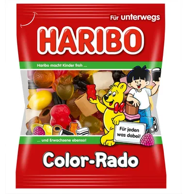 Zdjęcie produktu dla Haribo Colour Rado klasyk wśród mieszanek Haribo 100g