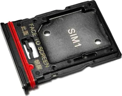 Produktbild von Simkartenhalter passend für Xiaomi Redmi Note 11 Pro (2201116TG, 2201116TI) + SD Fach, Originalersatz, Grau