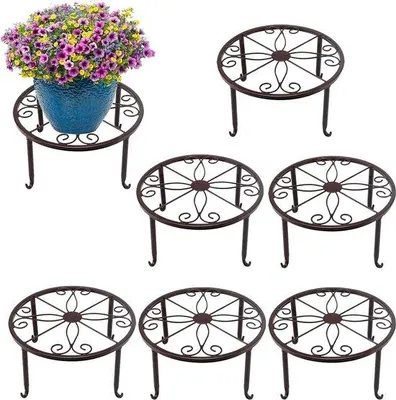 Obrázek produktu pro Kulaté květináče, průměr 24 cm, pro vnitřní i venkovní použití, sada 6 kusů