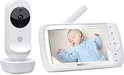 Produktbild von Motorola Nursery Ease 35 Babyphone mit Kamera 5,0 Zoll Video Babyphone Display Nachtsicht, Bidirektionale Kommunikation, Schlaflieder, Zoom, Raumtemperaturberwachung - Wei