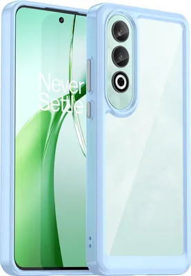 Produktbild von Schutzhülle für OnePlus Nord CE4 Klar Rückseite Stoßfeste TPU Silikon Bumper Hülle Blau