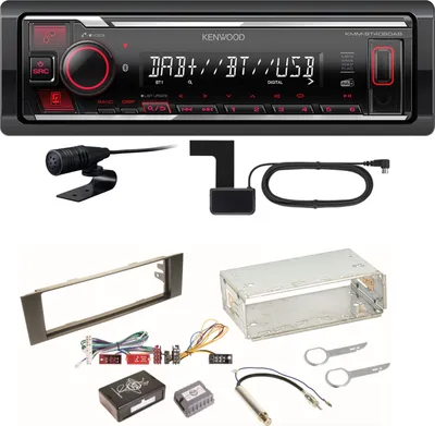 Produktbild von Kenwood KMM-BT408DAB Bluetooth Digitalradio USB Einbauset für Audi A3 8P 8PA