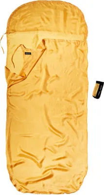 Image de Cocoon Drap de lit de voyage En soie Pour enfants Jaune 180 x 76 cm Jaune 180 x 76 cm