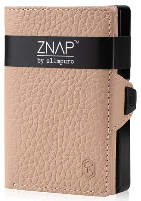 Produktbild von Slimpuro Znap Airtag Geldbörse für Herren, Airtag Portemonnaie mit RFID, Slim Wallet mit Münzfach, Air Tag Wallet Kartenetui Herren & Damen, Mini Geldbörse mit Kartenhalter, Geldbeutel für 8 Karten