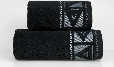 Produktbild von Handtuch, 100% Mikro-Baumwolle, weich und flauschig 50x90cm Schwarz