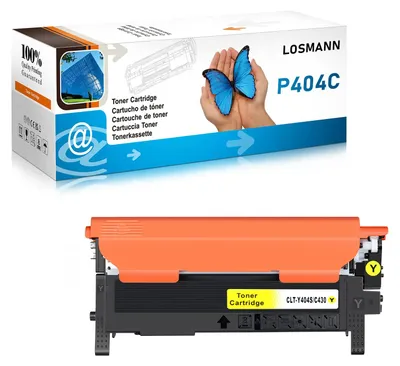 Produktbild von LOSMANN Toner Kompatibel für Samsung P404 CLT-P404C 404S CLT-K404S CLT-C404S CLT-M404S CLT-Y404S für Xpress SL-C430W C480FW C480W C480 C430 C480FN C433 (1x Gelb)