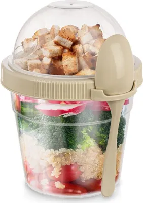 Obrázek produktu pro Nádoba na jogurt s víkem, miska na cereálie a lžička