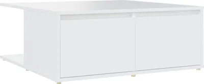 Obrázek produktu pro vidaXL Konferenční stolek bílý 80x80x31 cm Dřevěný materiál