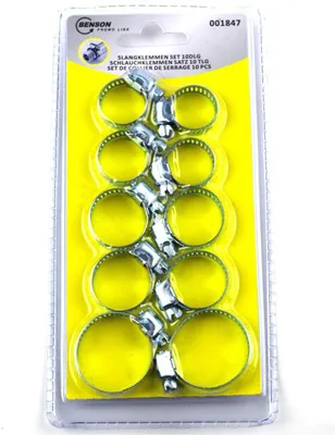Produktbild von 10-teiliges Rohrschellen Set Schlauchklemmen Rohrbinder Sortiment