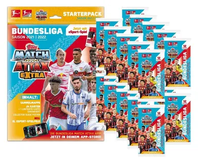 Immagine prodotto di Topps - Match Attax EXTRA 2021/22 - 1 Starter + 20 Booster