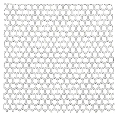 Edelstahl 304 Lochblech 140x140 mm, 1,1 mm, 6 mm Löcher