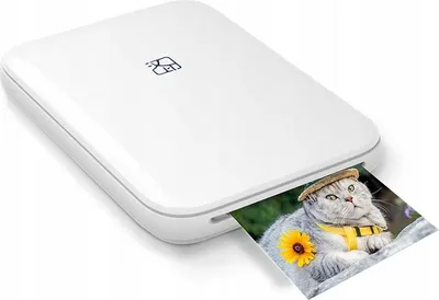 Zdjęcie produktu dla Drukarka Bluetooth Natychmiastowy Druk Zdjęć Kolor 300DPI Wkłady / HANIN MT53 / Biały