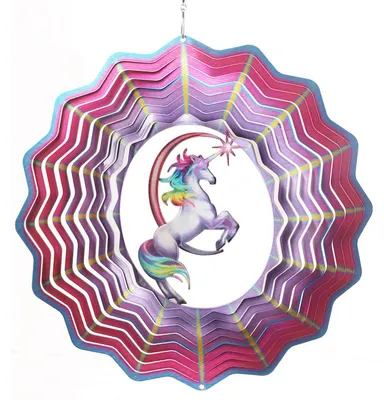 Imagen del producto de Windspinner, Spin Art, Unicornio, 12UNI307, diámetro 30 cm