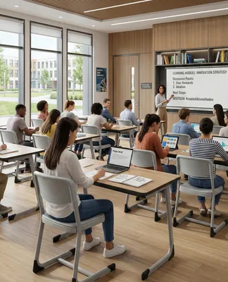 Produktbild von Ergonomischer Schulstuhl mit modernem Design und stabilem Gestell