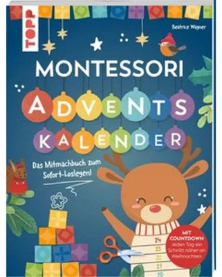 Obrázok produktu pre Montessori adventný kalendár: S vianočným odpočítavaním a 24 uzavretými stranami