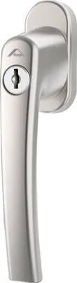 Produktbild von Roto Fenstergriff abschließbar Rotoline mit Sperrzylinder und Schlüssel - Fensterbeschlag, Aluminium silber eloxiert
