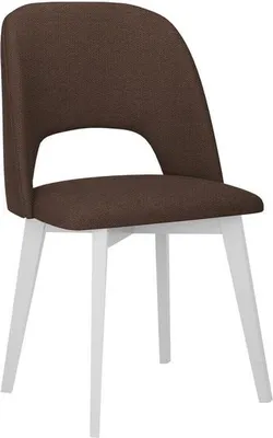 Obrázok produktu pre Čalúnená stolička k jedálenskému stolu AFTON 7 - biela / hnedá 2
