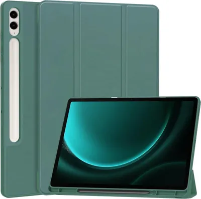 Produktbild von Bizon Case Tab Lizard für Galaxy Tab S9 FE Plus, dunkelgrün